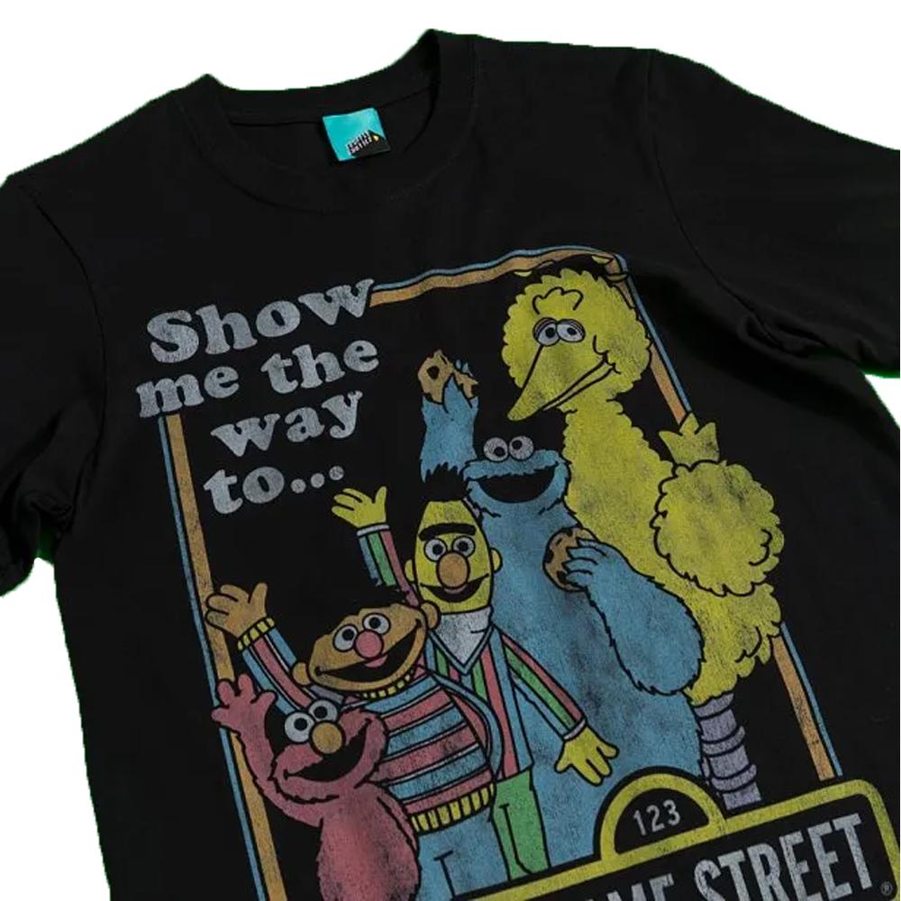 Sesame Street Unisex Adult Show Me The Way To T-Shirt