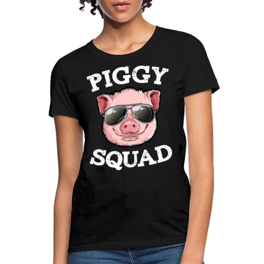 Piggy Squad Crazy Pig Lady Women s T-Shirt Unisex T-Shirt XXXL
