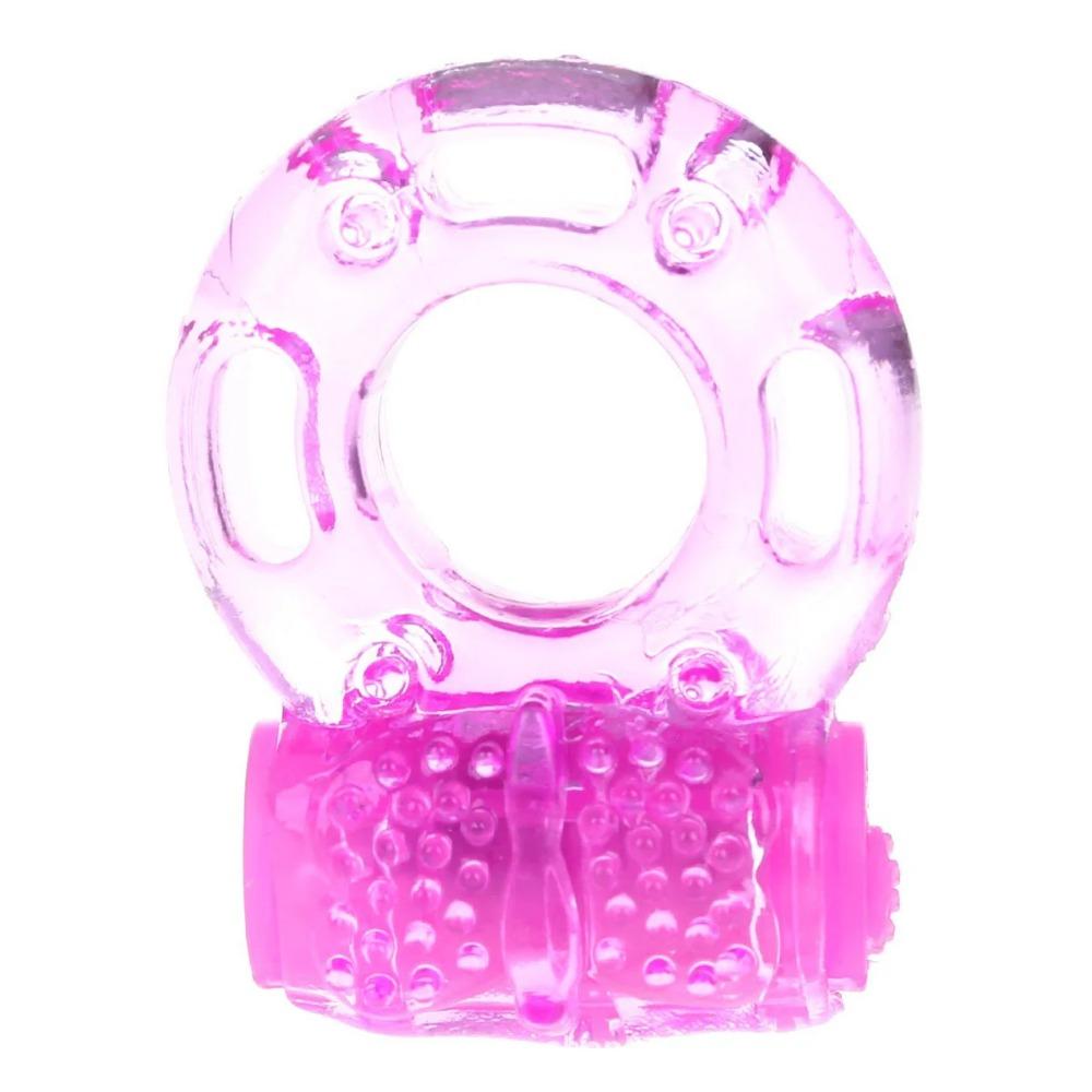 Vibrating Butterfly Cock Ring Clitoral Stimulator Penis Erection Enhance for Men
