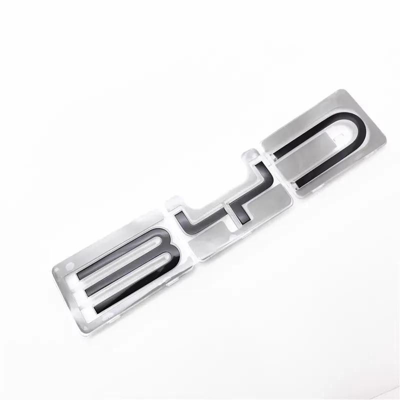 For BYD Seal Front Logo Silver Black Color Bumper Emblem Accessories 1pc