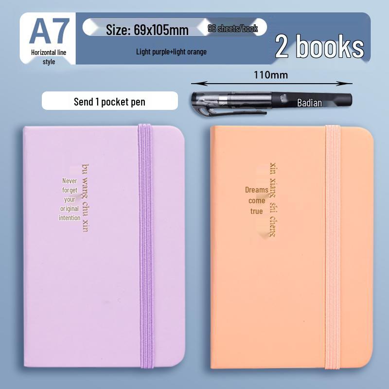 A7 Mini Pocket Notebook - Portable, Simple Style, High Value Memo Pad