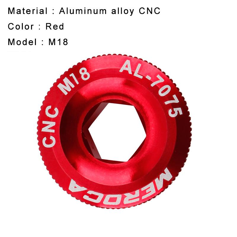 M18/M19/M20 Cranks Screw CNC Aluminum Alloy Crankset Arm Bolt Crankset Cover General Cycling Accessories