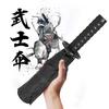Folding Ninja Sword Umbrella Windproof UV Block Parasol Demon Slayer Real Japanese Katana Samurai Sabre Umbrella Black Parasol