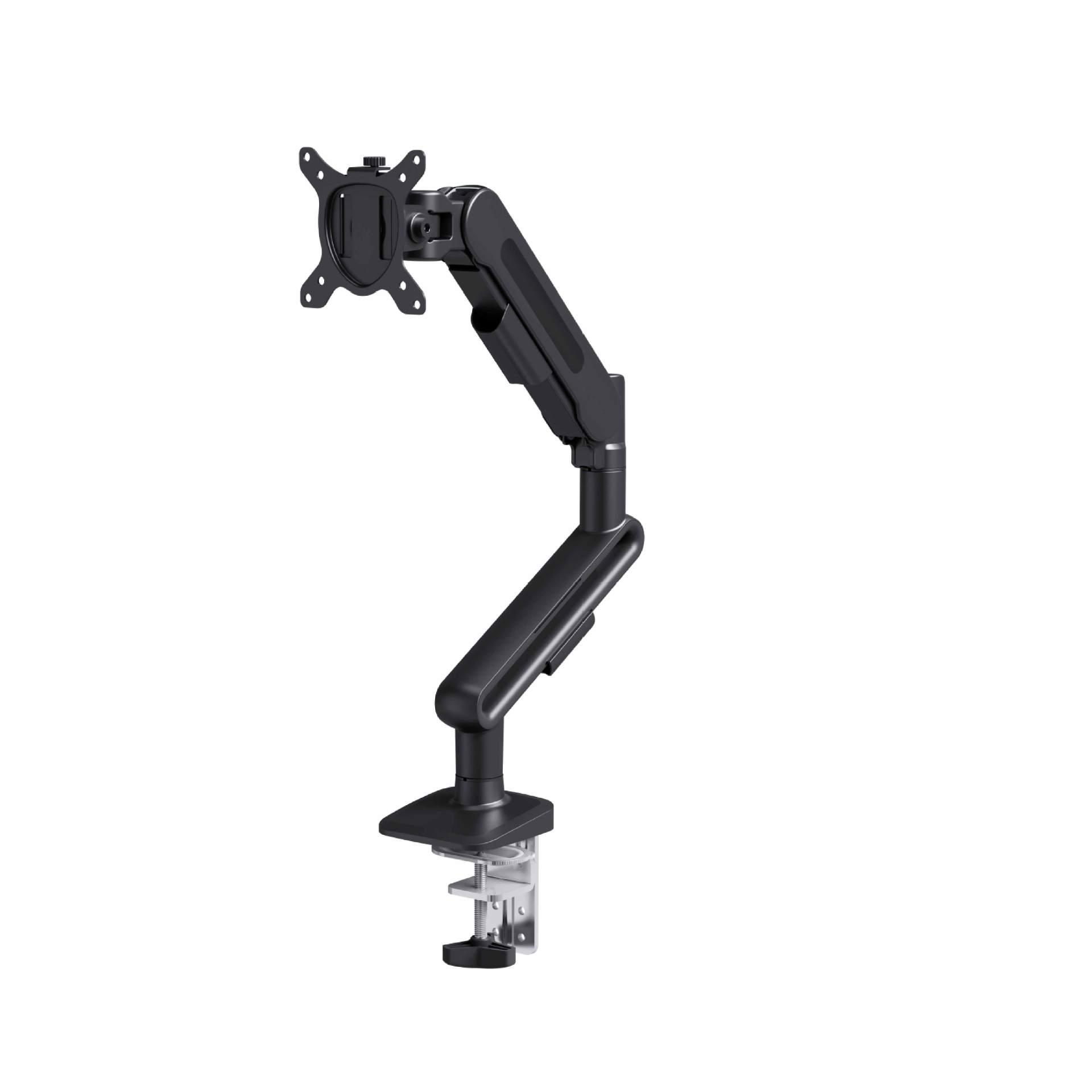 Best-Selling Ergonomic Dual Arm Monitor Mount with Adjustable Gas Spring, Angle, and Height. Desk Clamp/Drill Compatible. Other