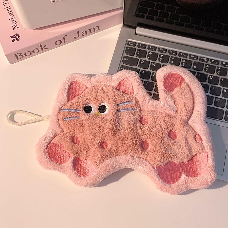 Bathroom Absorbent Hand Towel Kawaii Thickened Handkerchief Wall Hanging Hand Cloth Kitchen Hand Towel Room Decor
