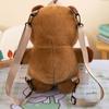 Large Capacity Capybara Plush Handbag Animal Cartoon Cartoon Backpack  Kids Birthday Gift