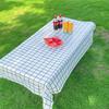 Plaid Disposable Tablecloth Waterproof Checkered Table Cover Outdoor Tablecloth for Picnic Camping Barbecue
