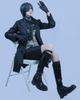 Ciel Phantomhive Cosplay Costume with Devil Black Costume for School and Stage Performances Phantomhive Includes Size [Excellent Quality] Wig, Style,