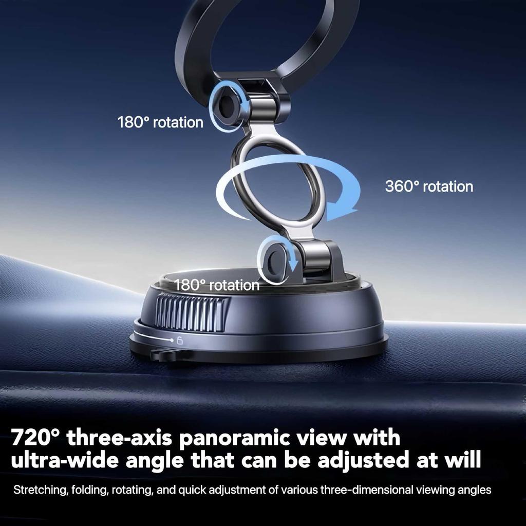 Foldable Magnetic Phone Holder: Dual-Use for Car and Home