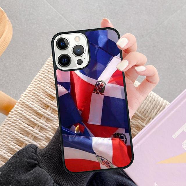Dominikanische Republik Flagge Handy Hüllen Für iPhone 17 Air 16 16e 15 14 12 13 11 Pro MAX Plus Hülle Fundas