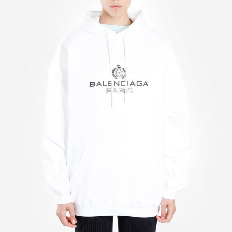 Balenciaga Sweatshirt Loose Fit Women's White 578135TGV709000