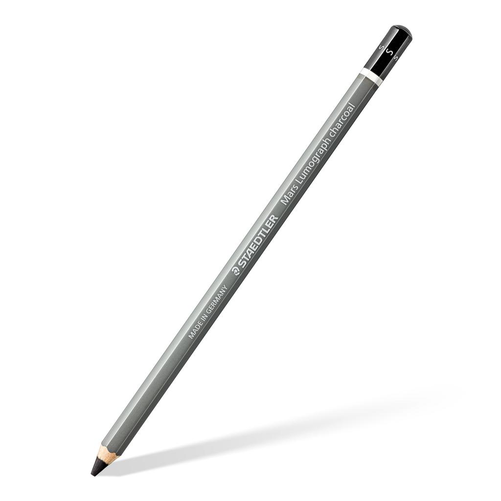 Staedtler Mars Lumograph Charcoal Soft Pack of Pencils, 12, 100C-S12