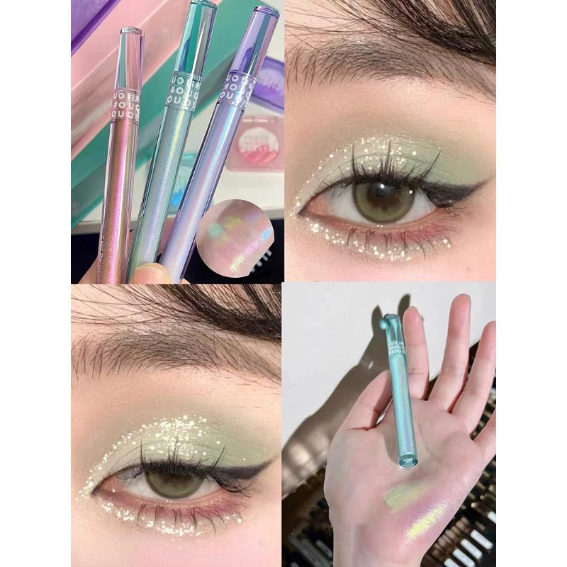 Gilding Shimmer Liquid Eyeshadow Brightening Lying Silkworm Highlight Stick Eye Cosmetic Long-lasting Shiny Makeup Illuminator