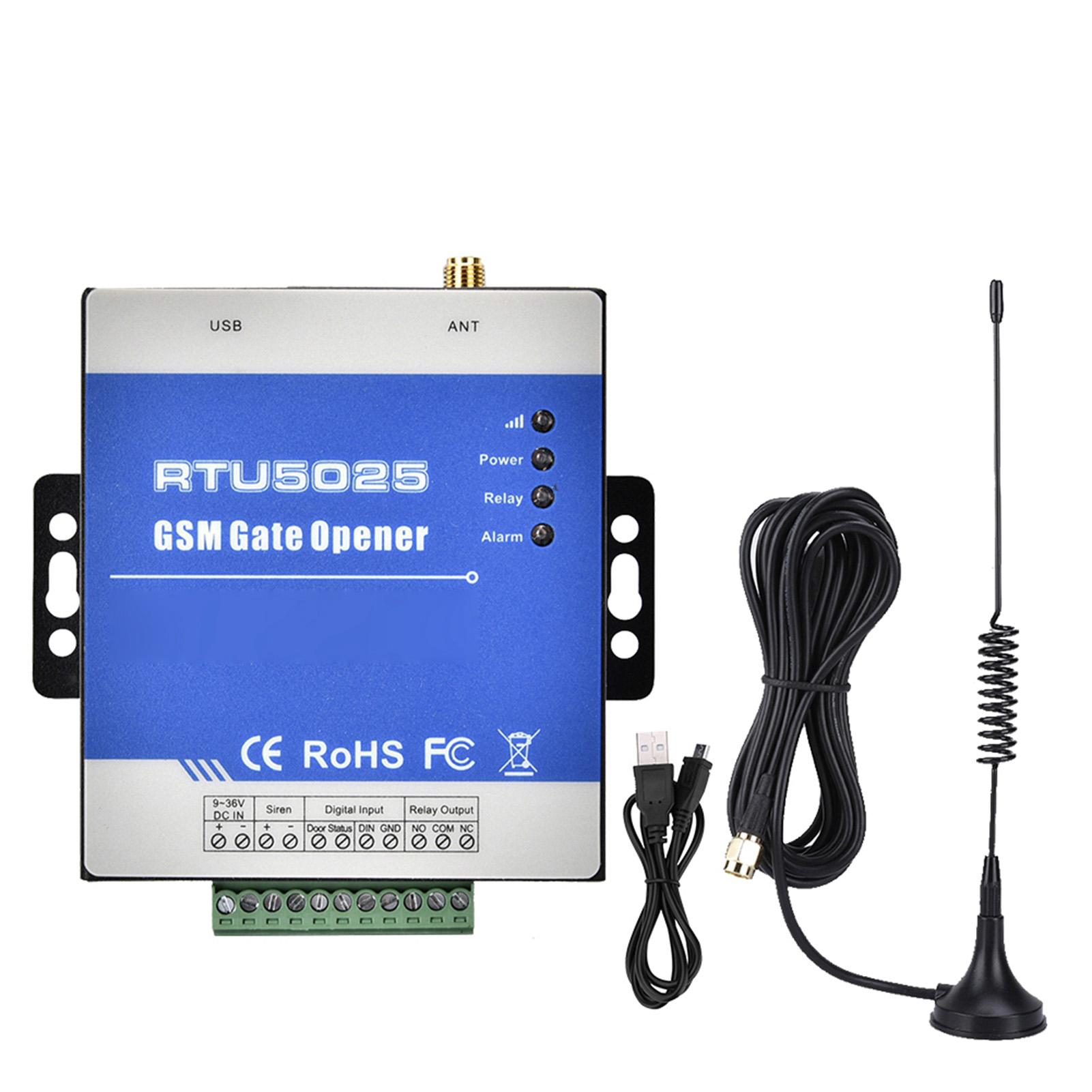 

RTU5025 Беспроводной пульт управления приводом ворот GSM-открыватель ворот Контроллер доступа к гаражным воротам 850/900/1800/1900 МГц