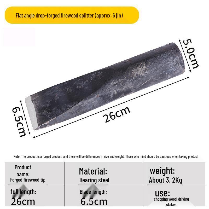 Firewood Splitter Hand-Forged All-Steel Large Wood Splitting Tool - Durable and Efficient