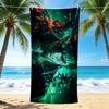 1Pc Ethereal Flames Transformation Beach Towel Quick Dry Multiuse For Beach Pool Gym Yoga Home Travel Christmas Halloween Xmas Gift S147