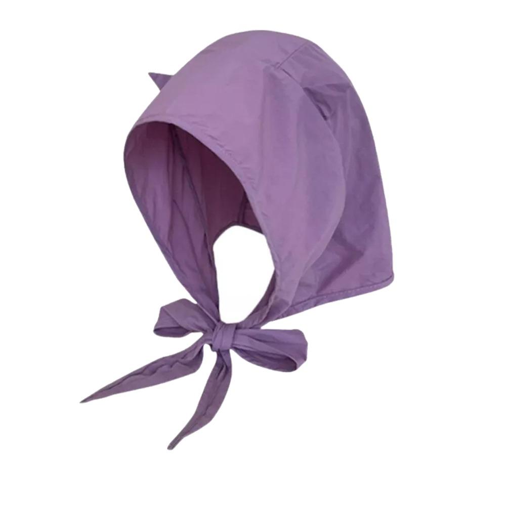 

Однотонные головные платки из полиэстера, солнцезащитные кепки, новые ремешки, пуловеры, шапки для девочек фиолетовый