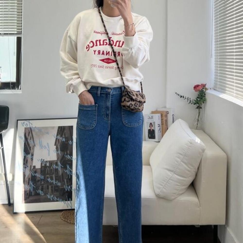 Dabimong New Helsinki Spanbanding Pocket Semi Denim Pants Sxl