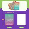 50pcs Colored Affirmation Cards for Women Self-Care Daily Positive Quotes Positive Encouragement Card With Inspiration Text Gift