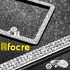 Bling License Plate Frames For Women Sparkly Rhinestone License Plate Frame Diamond Car License Plate Cover Glitter Bedazzled License Plate Holder 2