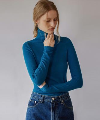 Kwinseulaebis Essential Wool Stretch Turtleneck T Shirt