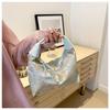 Women Sweet Embroidery Shoulder Bag with Pearl Pendant Casual Sling Bag Adjustable Strap Trendy Satchel Bag Date Party Handbag