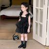 Famuka Baby Tulle Dress with Tutu Summer Soft Sleeveless Princess Perfect Gift for and Formal Occasions Black Girls' Skirt, Lace, Dress, Style,