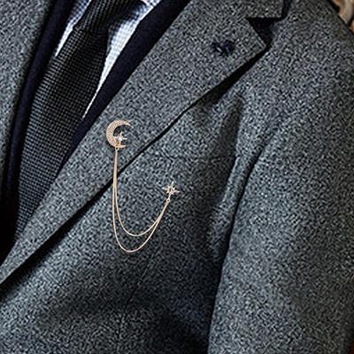 Brooch with Tassels for Men's Suit Accessories