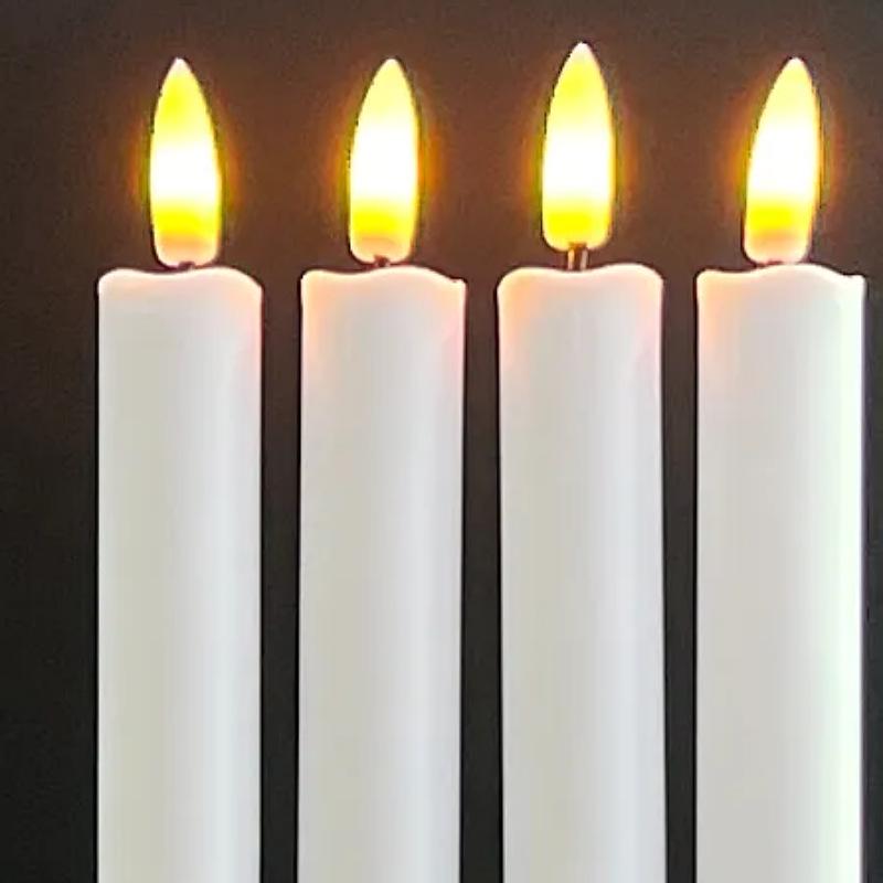 10-Key Remote Long Pole Smokeless LED Candle Lights for Weddings and Celebrations