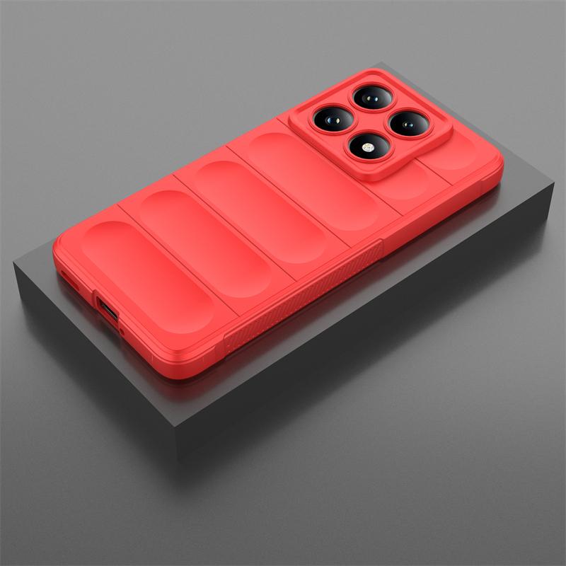 

Для Xiaomi 14T Pro 5G Глобальный Чехол Ударопрочный Чехол Нескользящий Силиконовый Каучук Funda Para Задняя Крышка Для Xiaomi 14T For Xiaomi 14T красный