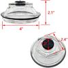 iFJF 21-36 Oil Cap Kit Replacement for Dexter 9K (AFTER 10-1-89) & 10K & 12K & 15K Axles, K71-148-00 Oil Bath Dust Caps 4.0" Thread Trailer Axle