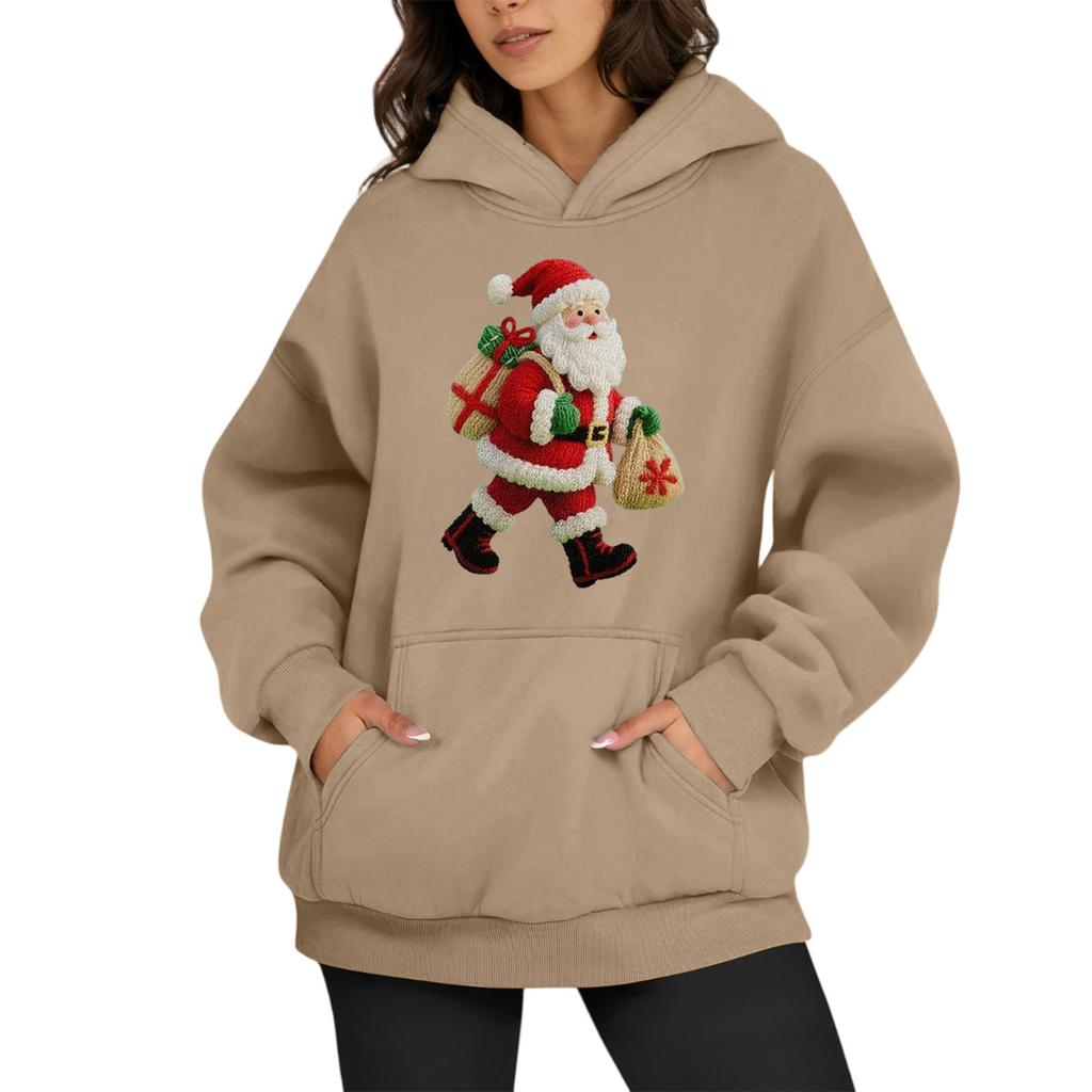 Sweats à capuche surdimensionnés pour femmes, sweats à capuche en polaire, chemises à manches longues, pulls, vêtements d'automne avec poche