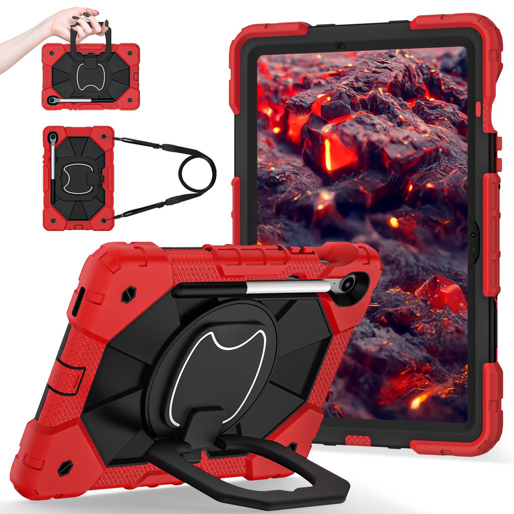 Rotating Stand Case Universal for Galaxy Tab S10 Lite S9 FE SM-400 X406 X520 X526B X510 X516B X710 X716B Heavy Duty Handle Cover
