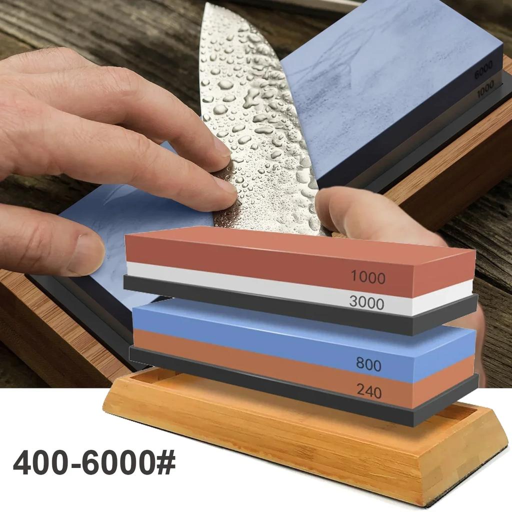 2 In 1 Double-side Whetstone Professional Sharpening Stones Knife Sharpener Household Grinder Stone Whetstone Kitchen Gadgets