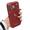 Coque pour iPhone 13/14/15/16/17 Pro Max Texture Cuir Rétro Motif Cheval