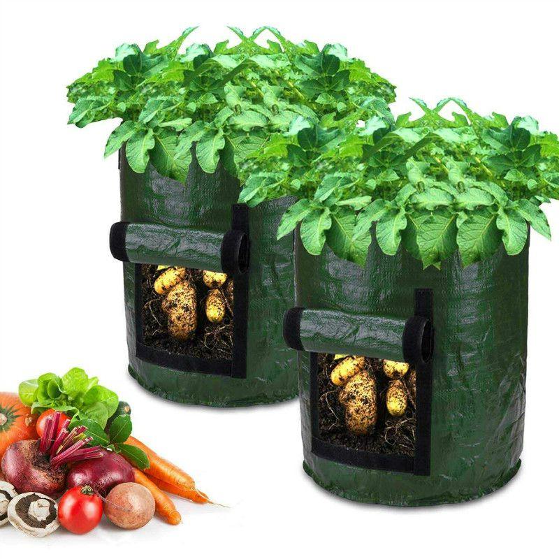 Durable And Reusable Potato Bags For Balcony And Patio Gardening 10 Gallon Capacity