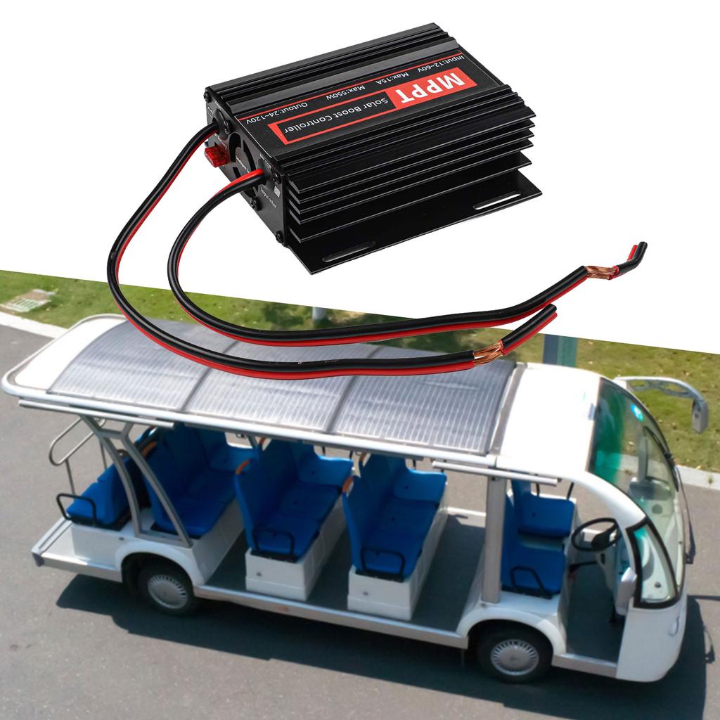 For MPPT For Solar Boost Controller 15A 550W for 12V 50V Input 24V 36V 48V 72V Output Lithium and Acid Support