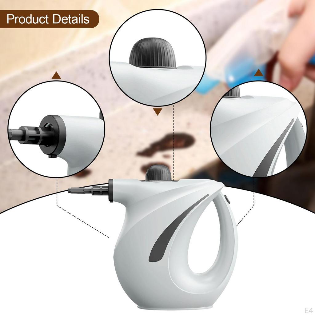 Handheld Steam Cleaner Household with 700ml Tank for Curtain Tight Gap Grout Green