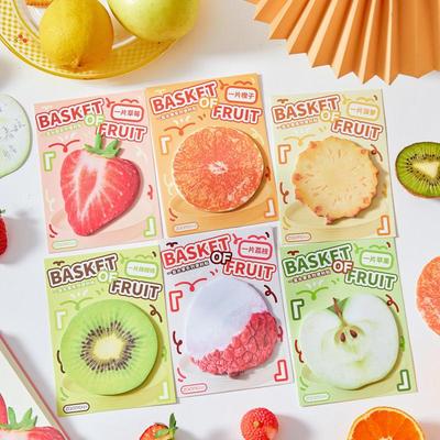 30 Piezas Notas Adhesivas Creativas Lindas de Material de Comida Simulan Verduras Frutas Mini Notas Bloc de Notas para Mensajes Diy Almohadillas de Notas Memo Elf-Stick