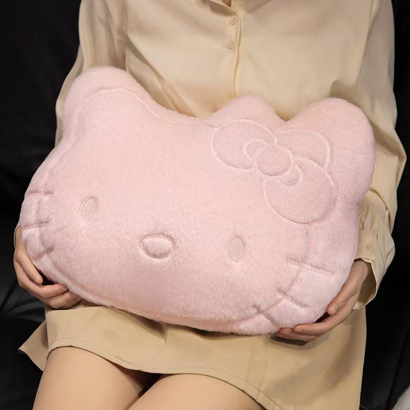 Adorable Kitty Cat Plush Pillow - Big Head Backrest and Sleeping Doll Gift for Girls