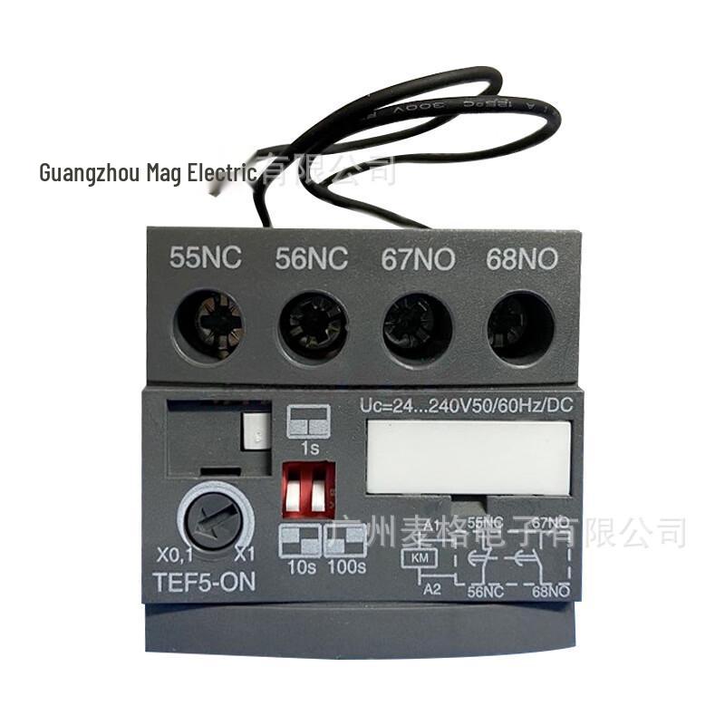 ABB TEF5 Contactor Timer Module: Energizing Delay Head TEF5-OFF & De-energizing Relay TEF5-ON.