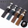18/20/21/22/24mm Crazy Horse Cowhide Strap for Omega for Wrist Bracelet for Seiko Vintage Leather Watch Band Butterfly Buckle