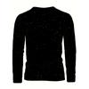 Christmas, Party, Round Neck Long-sleeved Men's Clothing, Digital Print Kitten Pattern, Casual and Versatile Style