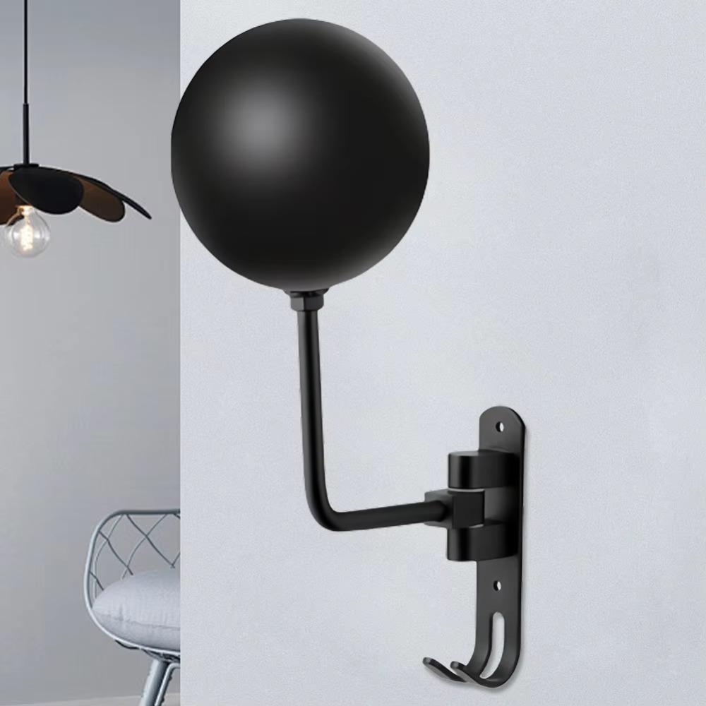 

Durable 180° Rotation Aluminum Motorcycle Helmet Wall Mount - 2-Hook Holder for Helmets Jackets