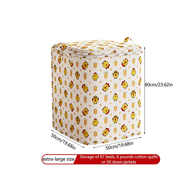 

Портативная сумка для хранения большой вместимости с милым животным принтом, сумка для хранения одежды