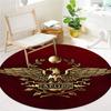 Roman SPQR Round Area Rug,Carpet Rug for Living Room Bedroom Sofa Playroom Decor,Non-slip Floor Mat