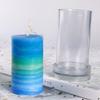 2 Pieces Plastic Cylinder Candle Making Moulds Classic Dinner Candle Mold