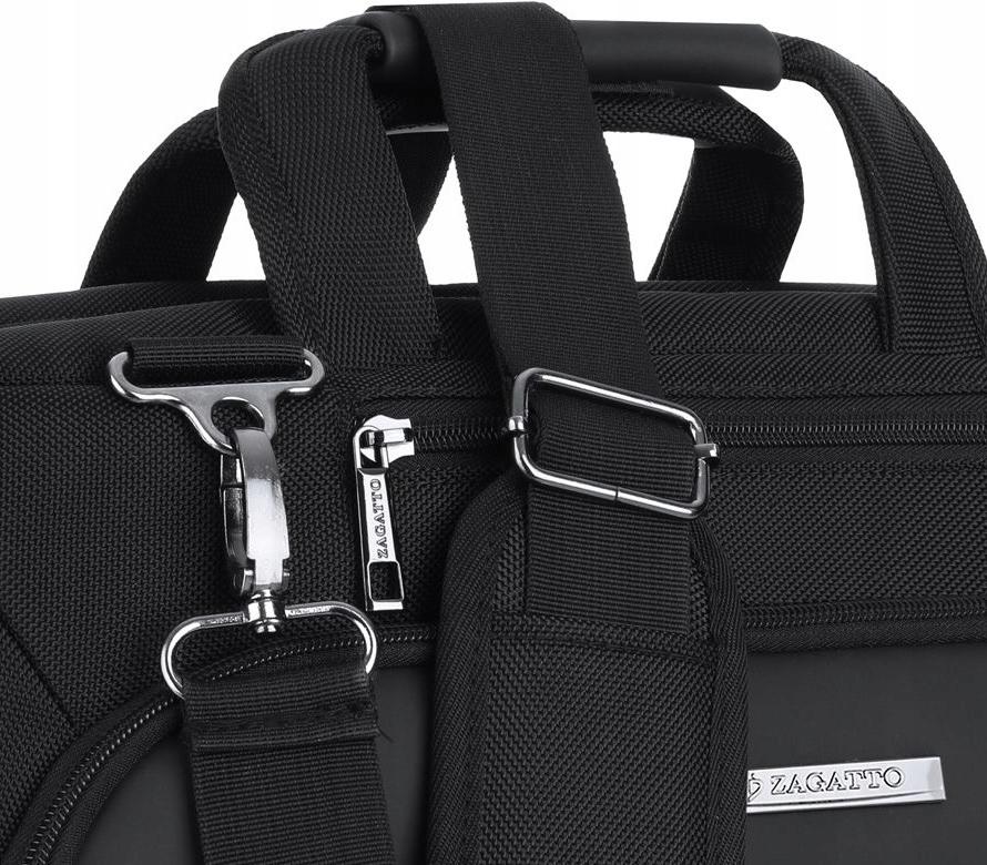 Ekskluzywna Torba Na Laptopa Zagatto 15,6" I 17,3" Czarna ZG651