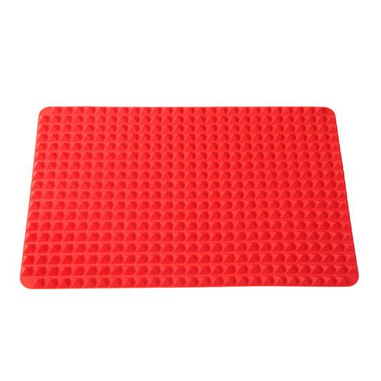 Silicone Baking Mat Heat-Resistant Fat Reducing Mat for Oven Grilling Multifunctional Cooking Mat for Healthy Baking Grilling