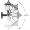 Retro Solar lights Outdoor,Hexagonal LED Wall Lamp,IP44 Waterproof Fence Light,LED Landscape Lighting,for Courtyard Decor